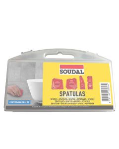 Soudal Spatelset met 4 afstrijkplaatjes