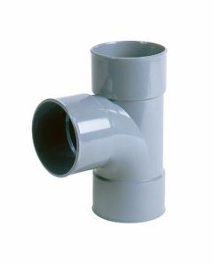 Nicoll PVC T-stuk 87° M/M Ø80 grijs