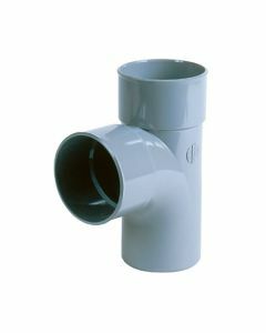 Nicoll PVC T-stuk 87° M/S Ø80 grijs
