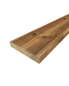 Terrasplank geïmpregneerd PEFC grenen 27x145mm 3,9m