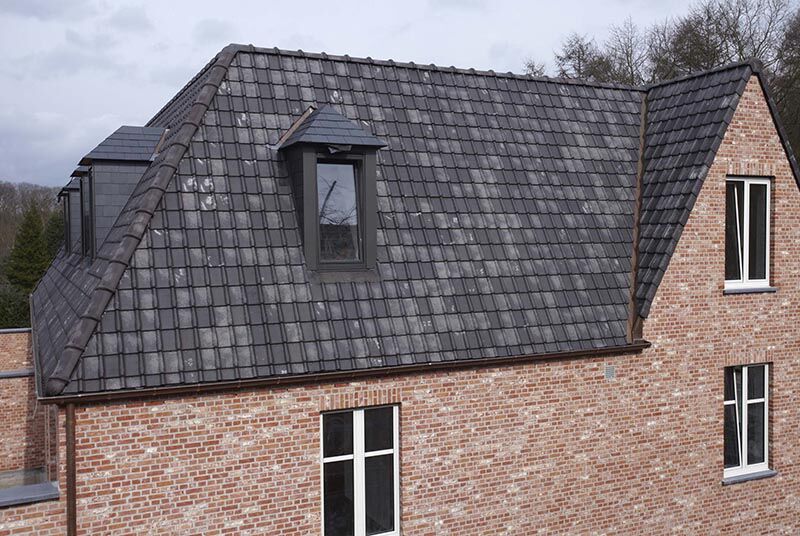 Dakcontructie hellend dak met dakpannen