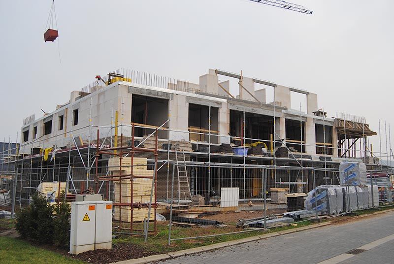 André Celis Ruwbouw - foto ruwbouw huis met Ytong en gevelsteen